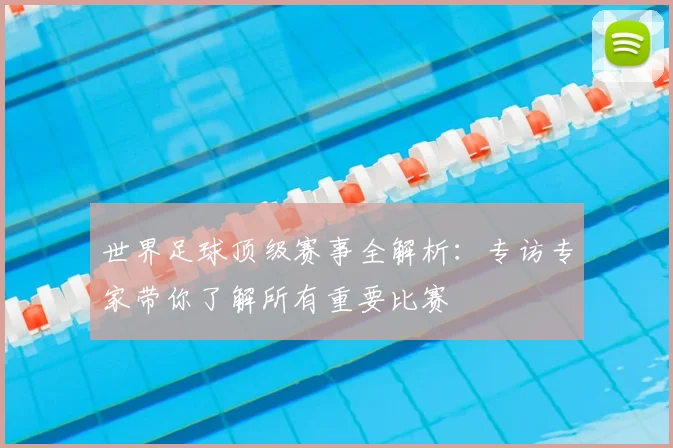 世界足球顶级赛事全解析:专访专家带你了解所有重要比赛